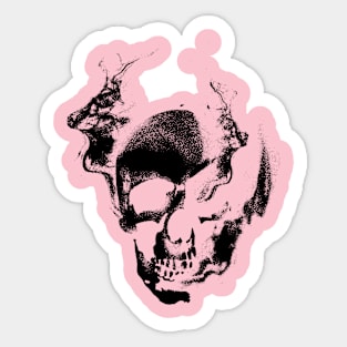 Burning Skull Sticker